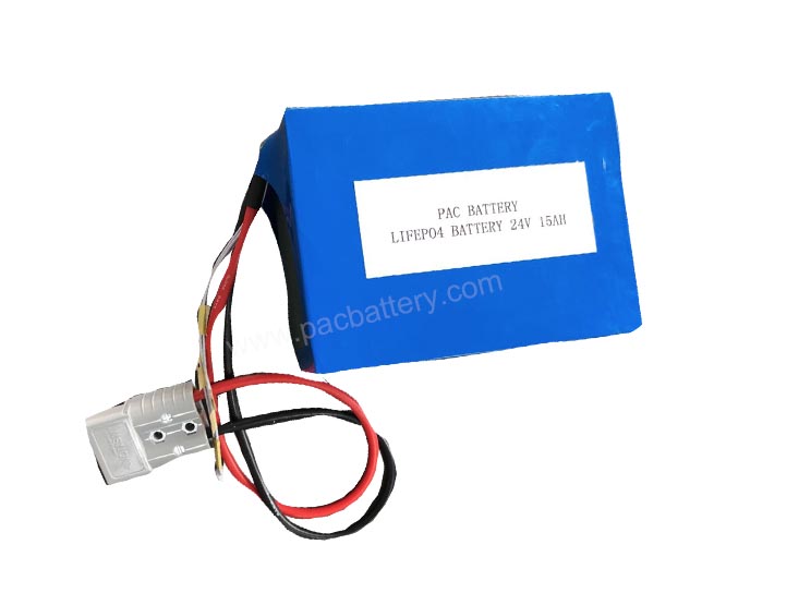 LiFePO4 Battery 24V 15Ah with SMBus Smart BMS