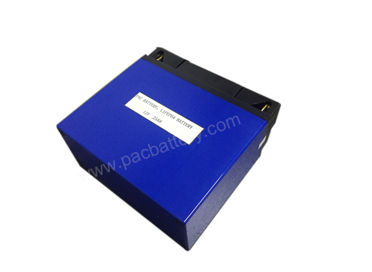 Light weight 12v 25ah li-ion battery for electric golf trolley