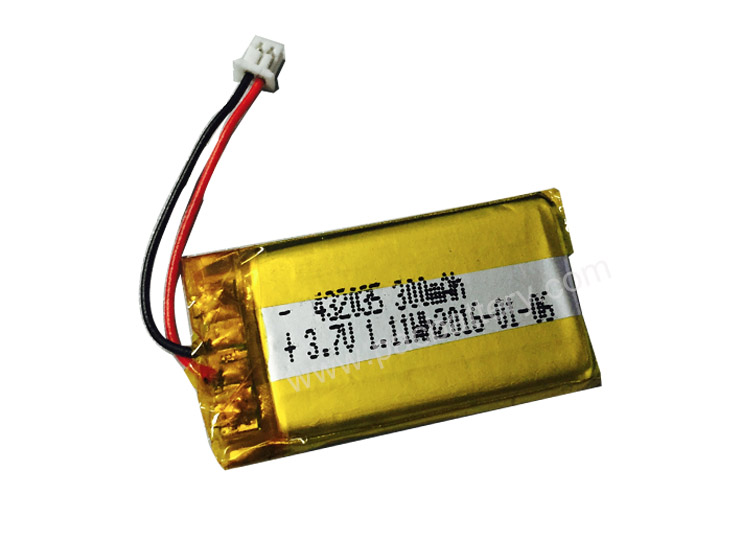 3.7V 432035 300MAh de la batería de polímero de litio recargable