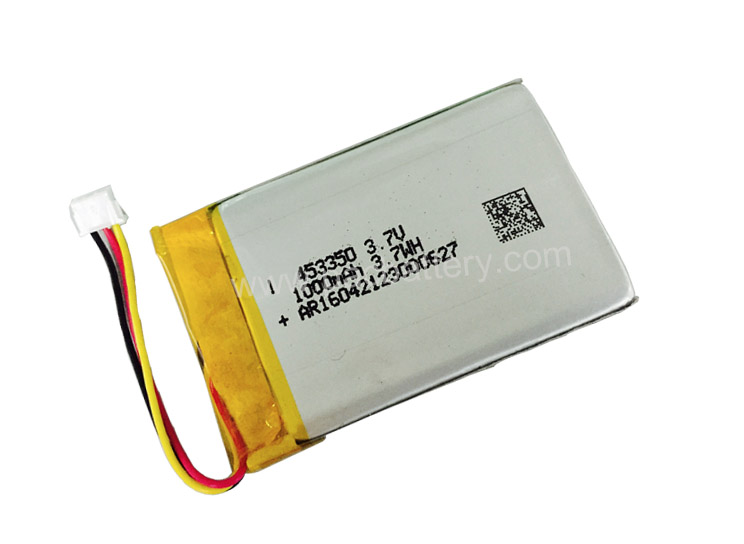 High Density Lipo Akku 453350 3.7V 1000mAh mit PCM