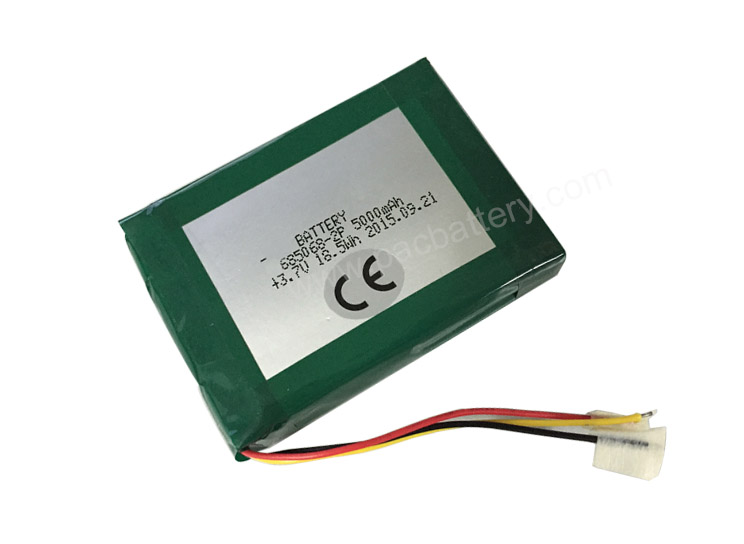 CE Approval Li-polymer Rechargeable Battery 3.7V 685068 2P 5000mAh