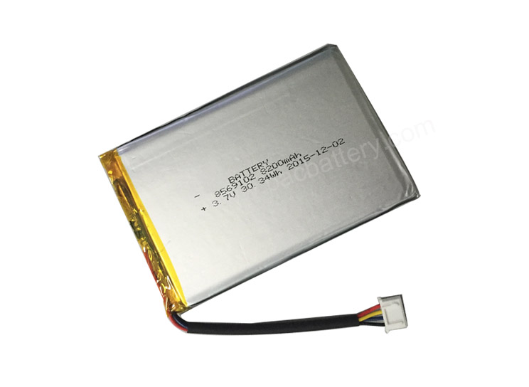 3.7V 8200mah 8569102 Li ion Polymer Battery with CB certificate for medical device