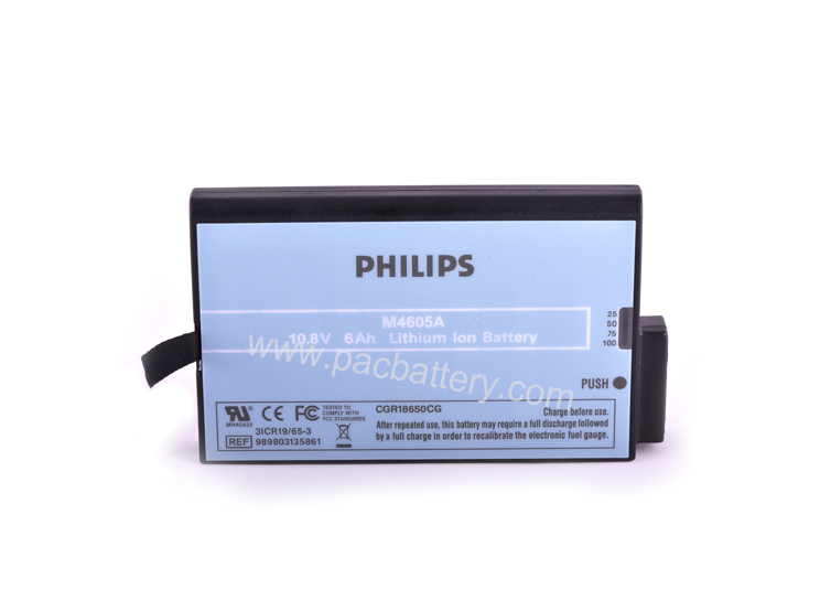 Medical battery M4605A lithium ion cell 10.8V 6Ah