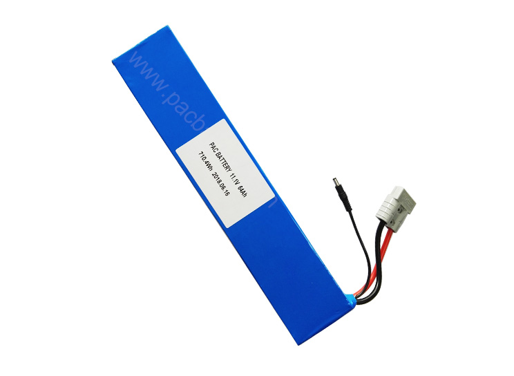 12v battery pack lithium ion 18650 3S19P 11.1V 64Ah for LED lights