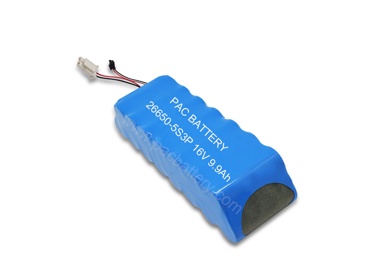 16volt lithium ion lifepo4 battery pack 9900mAh for electric surfboard