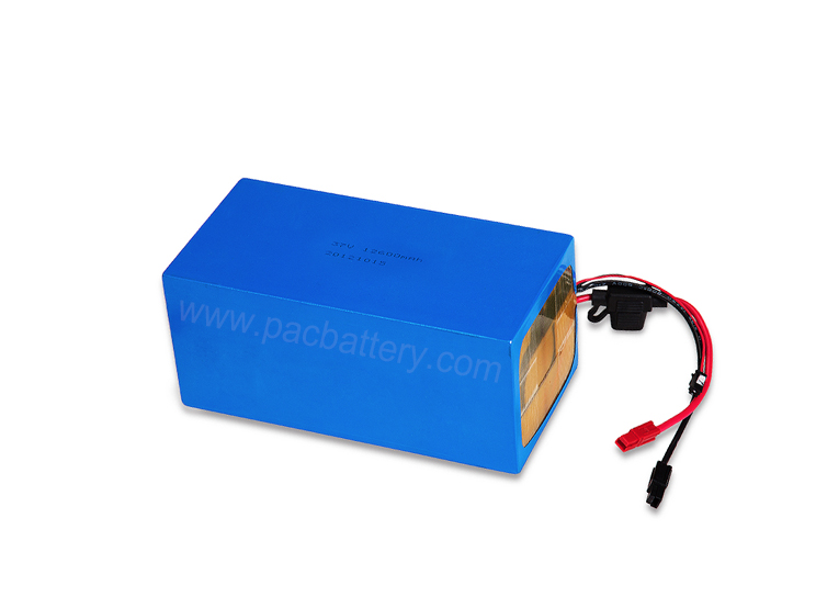 37V lipo battery 12.6Ah OEM pack with fuse for vacuum cleaner