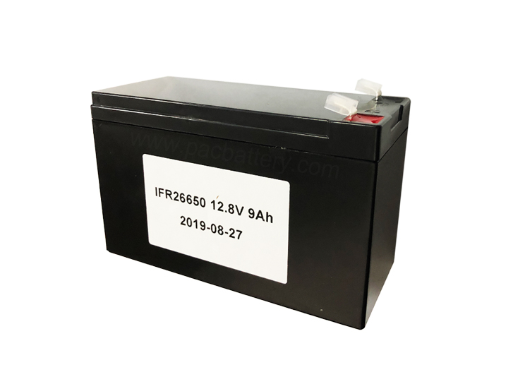 cycle profond batterie d'alimentation de phosphate de fer de lithium 12v 9Ah avec le cas pour le système de sauvegarde