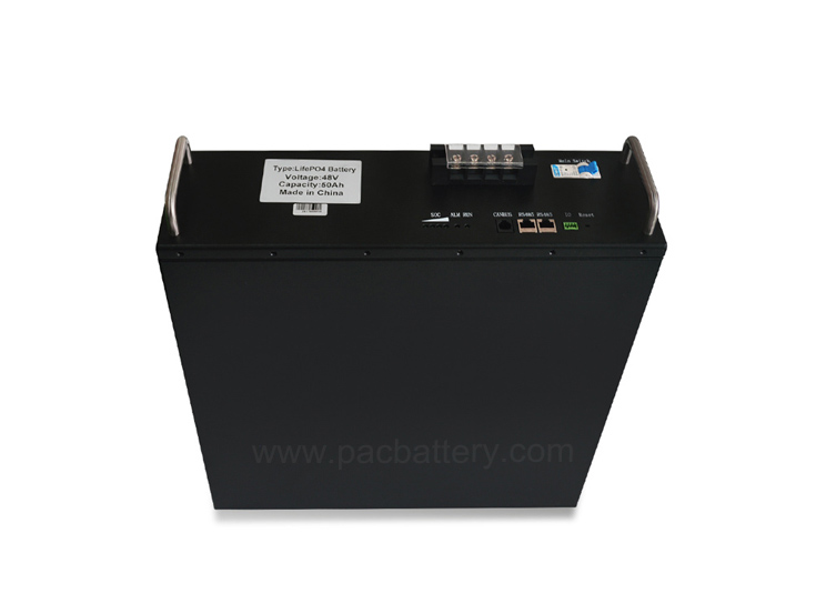 LiFePO4 48V 50Ah Batteriepack RS485 CAN-Bus-Kommunikation für 5G Basisstation