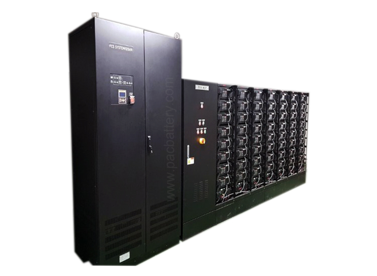 Batterie lithium-ion lifepo4 montée en rack PAC 28.8kwh Système de stockage d'énergie industriel 720V 40Ah