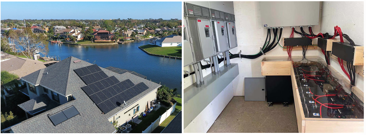 PAC 48V 120kWh Off-grid Commercial Solar Project in the USA