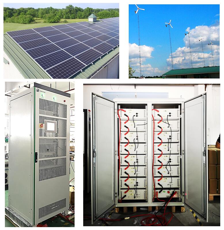 Batterie PAC 150kWh Solar LiFePO4 avec panneaux solaires de 40kW Moulin à vent de 15kW pour ferme laitière en Nouvelle-Zélande