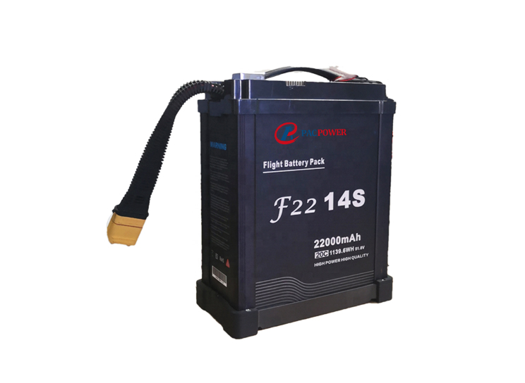 53.2V Cargo rápido 20C Batería de drones inteligentes 14S 30AH para logística