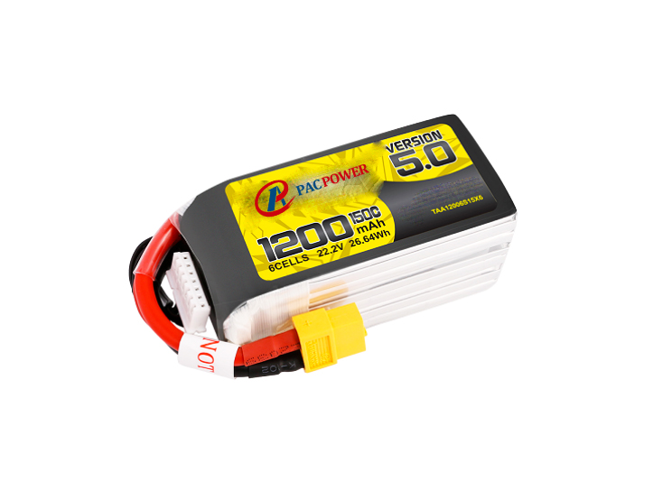 First choice for professional FPV drone racing 22.2V 1200mAh 150C 6S lipo battery pack RC Airplane Helicopter