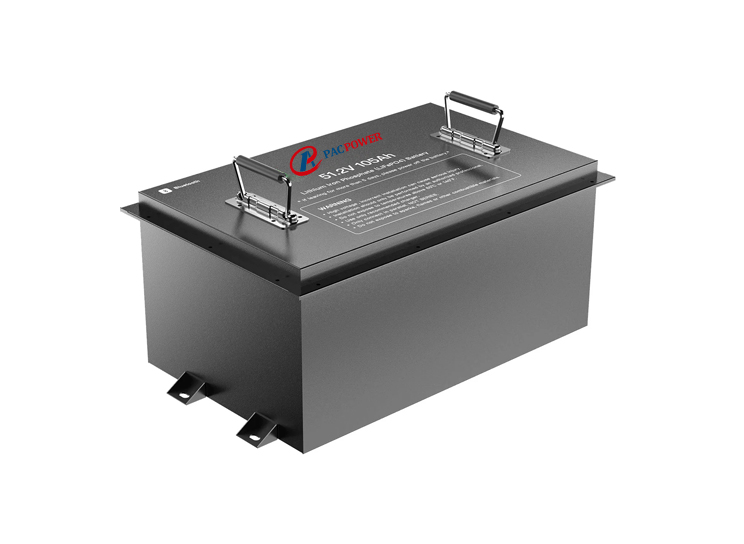 PAC power 51.2V 105Ah Lithium Golf Cart Battery waterproof with 200A BMS