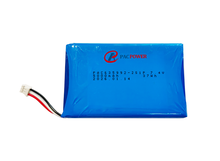7.4V Low temperature lithium polymer battery -20℃ 5000mAh for walkie-talkie