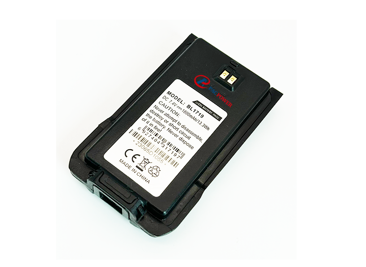 7.4Batterie au lithium V 1800 mAh compatible avec les radios bidirectionnelles TC500S BL1719 extra épaisse