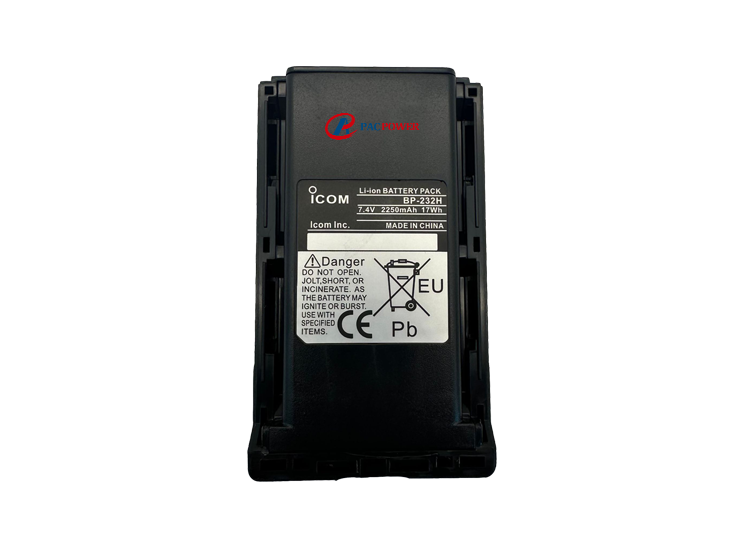 Radio replacement li-ion battery pack 7.4V 2250mAh BP-232N for ICOM-F26