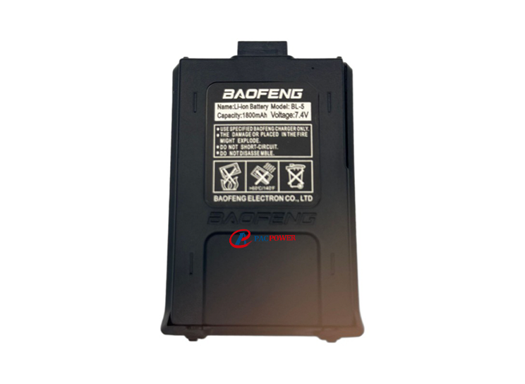 Rechargeable li-ion battery 7.4V 1800mAh for Baofeng BF-UV5R Two-Way Radio with Type-C Charging Port