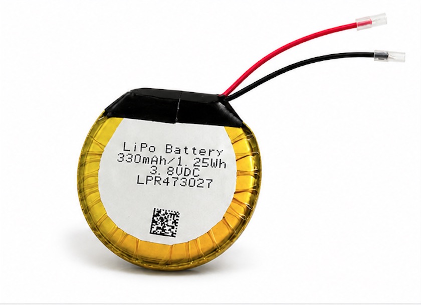 3.8V 330mAh LiPo Coin Cell Battery | Rechargeable Button Cell Battery Manufacturer