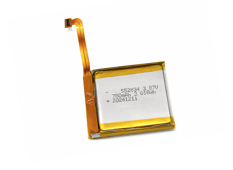 552834 3.87V 780mAh High Voltage LiPo Battery with FPC & PCM for Handheld Devices